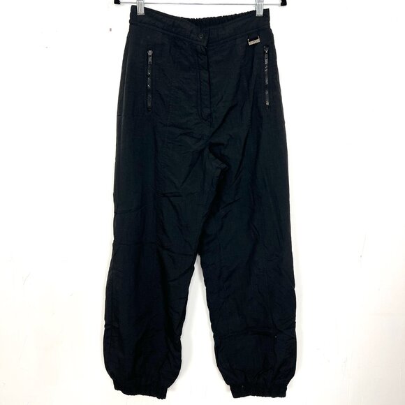 Edelweiss Snow Pants Black Zip Pockets Women's Size 14 Large - Picture 1 of 4